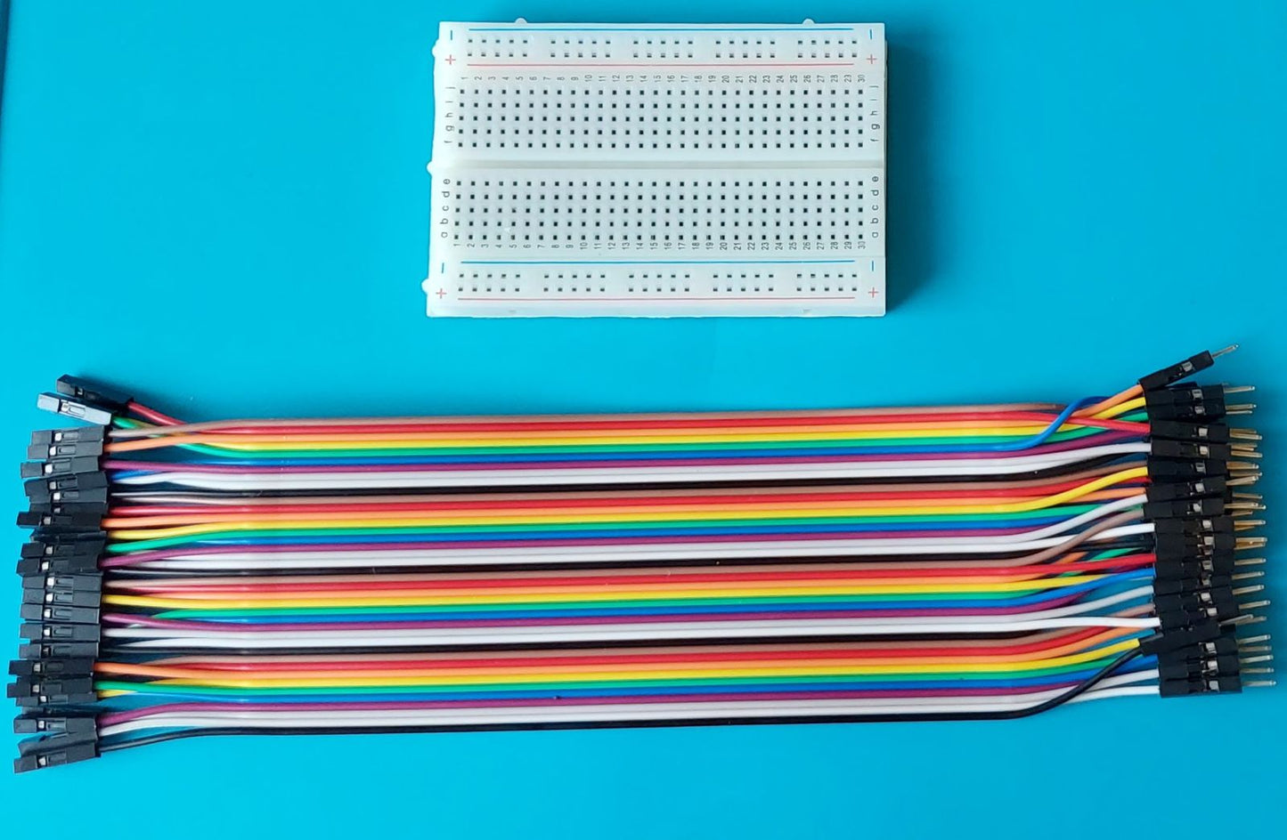 Jumper wires Male/Female and test connection plate