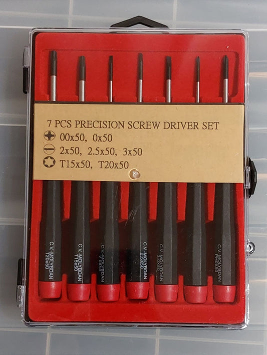 Precision screwdriver set - 7 parts